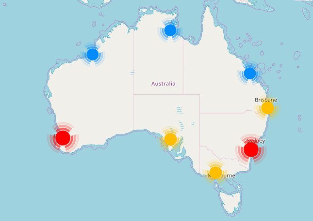 australia staticmap