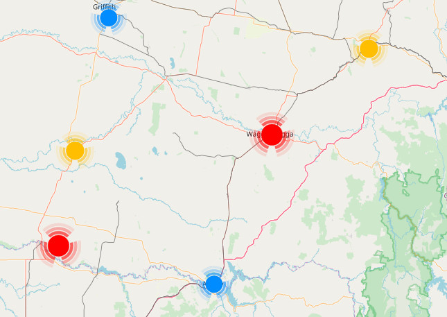 Map with RACQ in Queensland shopping centres