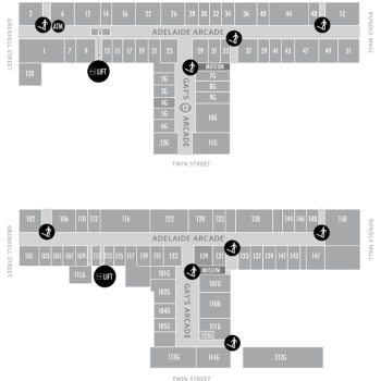 Plan of Adelaide Arcade