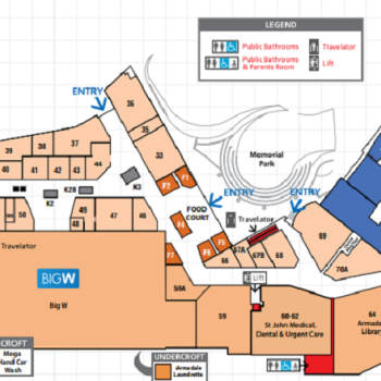 Plan of Armadale Central Shopping Centre