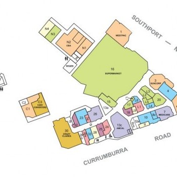 Plan of Ashmore City Shopping Centre