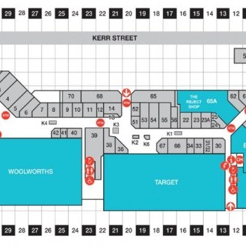 Plan of Ballina Fair Shopping Centre