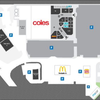 Plan of Banksia Grove Village Shopping Centre