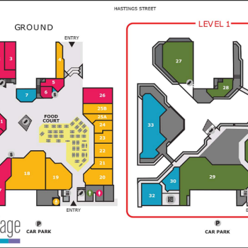 Plan of Bay Village Shopping Centre Noosa
