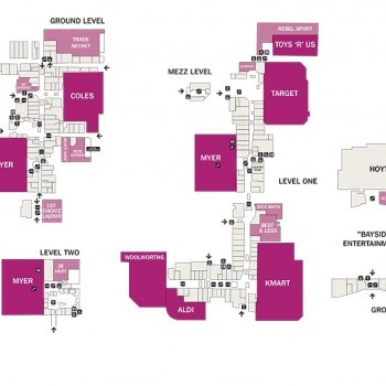 Plan of Bayside Shopping Centre