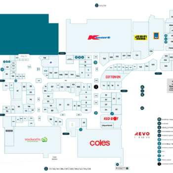 Plan of Belmont Forum Shopping Centre