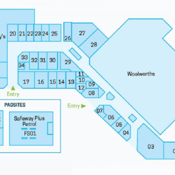 Plan of Bentons Square Shopping Centre