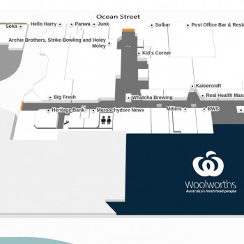 Plan of Big Top Shopping Centre