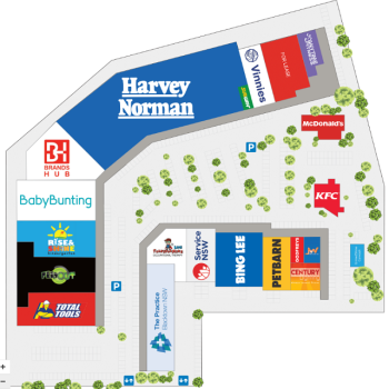 Plan of Blacktown Mega Centre