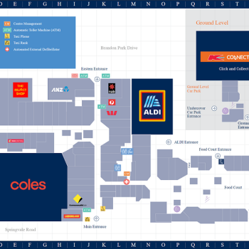 Plan of Brandon Park Shopping Centre