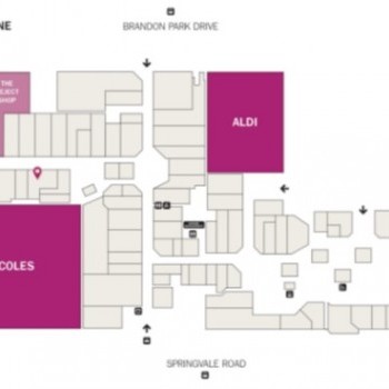 Plan of Brandon Park Shopping Centre