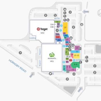 Plan of Bribie Island Shopping Centre