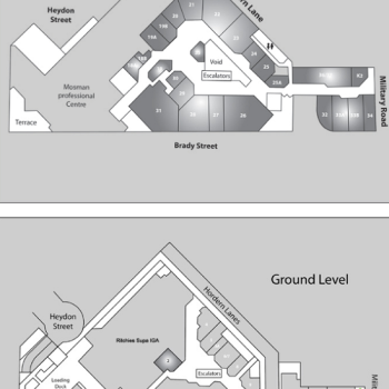 Plan of Bridgepoint Shopping Centre