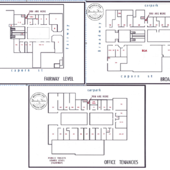 Plan of Broadway Fair Shopping Centre