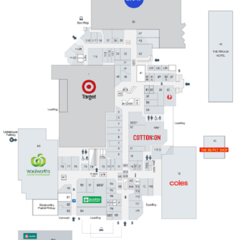 Plan of Brookside Shopping Centre