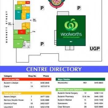 Plan of Buderim Marketplace