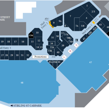 Plan of Bunbury Centrepoint Shopping Centre