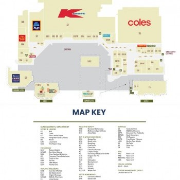 Plan of Burwood One Shopping Centre