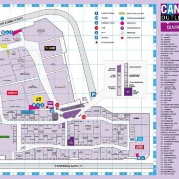 Plan of Canberra Outlet Centre