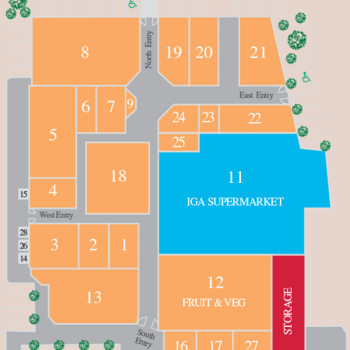 Plan of Carine Glades Shopping Centre