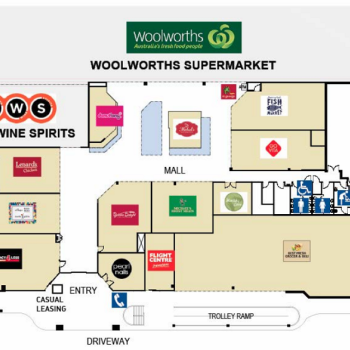 Plan of Caringbah Shopping Village