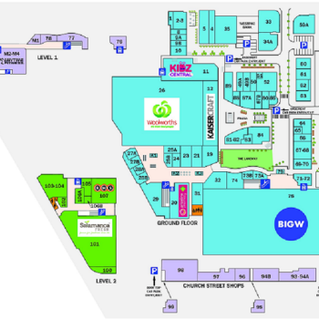 Plan of Channel Court Shopping Centre