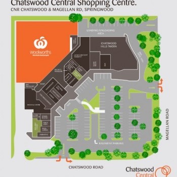 Plan of Chatswood Central Shopping Centre