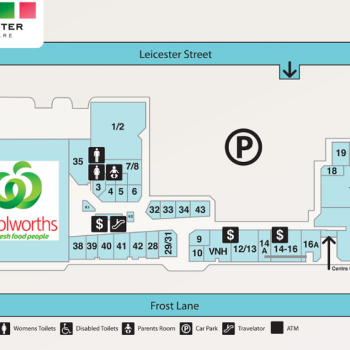 Plan of Chester Square Shopping Centre