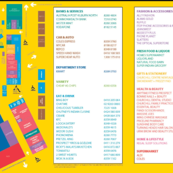 Plan of Churchill Square Shopping Centre