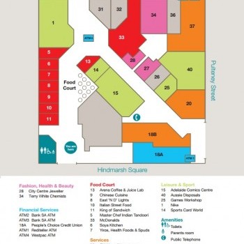 Plan of Citi Centre Arcade