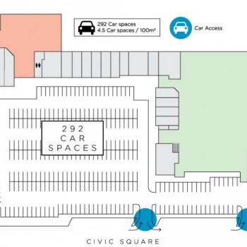 Plan of Civic Square Shopping Centre