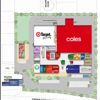 Plan of Clifton Village Shopping Centre