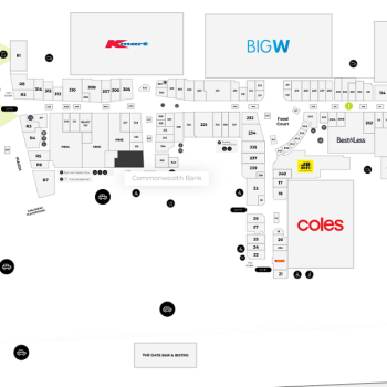 Plan of Cockburn Gateway Shopping City