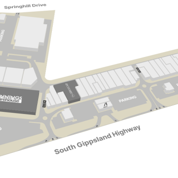 Plan of Cranbourne Homemaker Centre