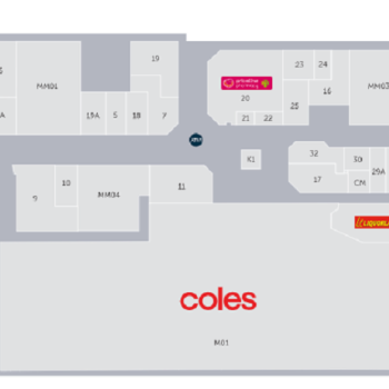 Plan of Croydon Central Shopping Centre