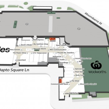 Plan of Dapto Mall