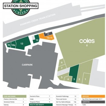 Plan of Diamond Creek Shopping Station