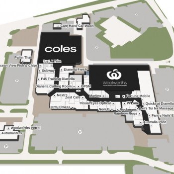 Plan of Dianella Plaza Shopping Centre