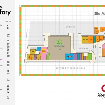 Plan of Dingley Village Shopping Centre