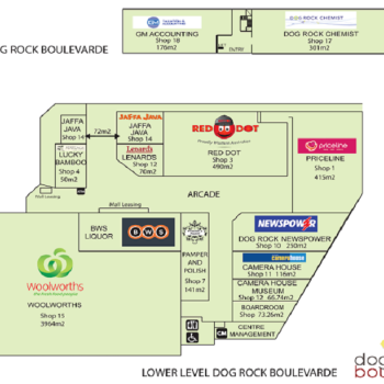 Plan of Dog Rock Boulevarde Shopping Centre
