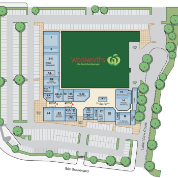 Plan of Eli Waters Shopping Centre