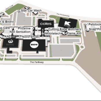 Plan of Ellenbrook Central Shopping Centre