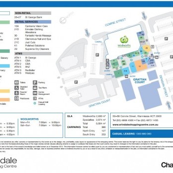 Plan of Erindale Shopping Centre