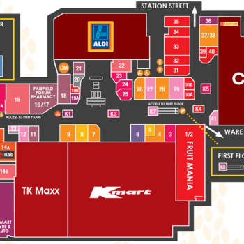 Plan of Fairfield Forum Shopping Centre