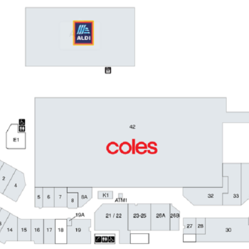 Plan of Fairfield Gardens Shopping Centre