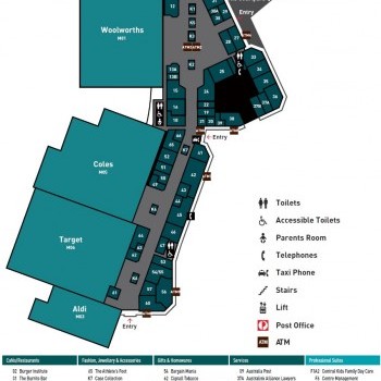 Plan of Forest Lake Village Shopping Centre