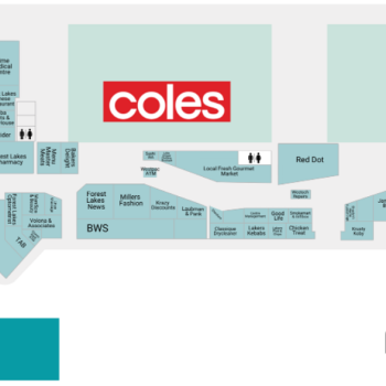 Plan of Forest Lakes Shopping Centre