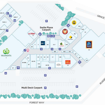 Plan of Forestway Shopping Centre