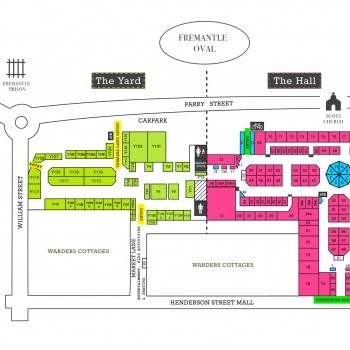 Plan of Fremantle Markets
