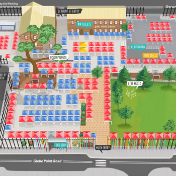 Plan of Glebe Markets